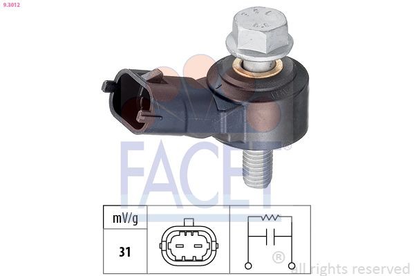 FACET Klopsensor 9.3012 9.3012 Klopsensor CHEVROLET VOLT FACET