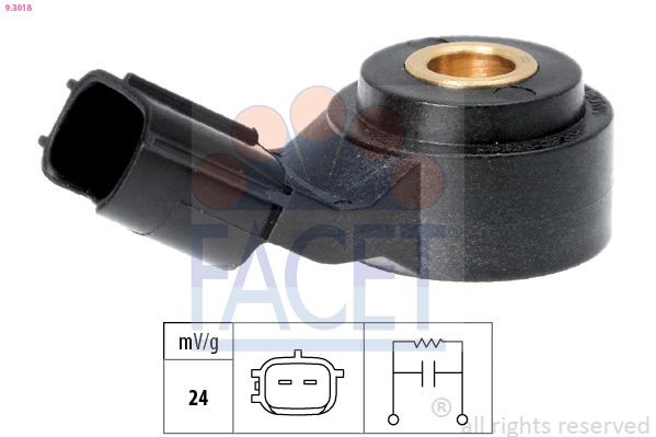FACET Detonācijas devējs 9.3018 Detonācijas sensors FACET Nissan NV200 9.3018