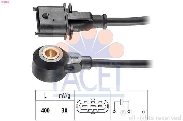 FACET Senzor klepania 9.3066 FACET 9.3066 Senzor klepania Saab 9-3 Cabrio YS3F originálne cena