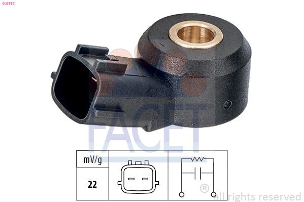 FACET Sensor de detonação 9.3115 9.3115 Sensor de detonação FORD USA EXPLORER FACET
