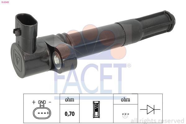 Πολλαπλασιαστής FACET 9.6342 FACET 9.6342 Πηνίο ανάφλεξης IVECO Daily 2019