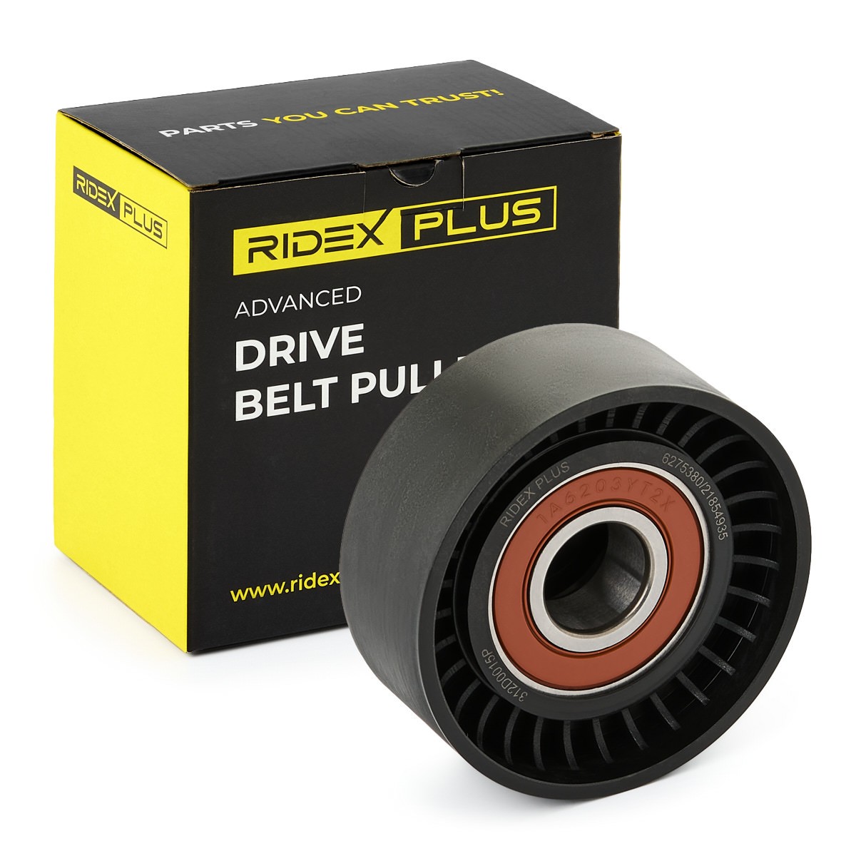 RIDEX PLUS Vratná / vodiaca kladka rebrovaného klinového remeňa 312D0015P Vodiaca kladka RIDEX PLUS Mercedes-Benz SPRINTER 312D0015P