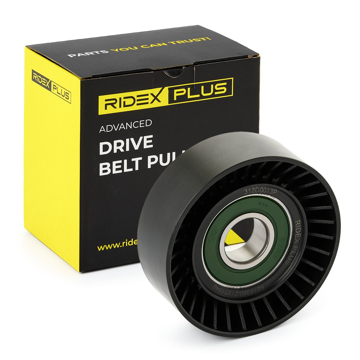 RIDEX PLUS Styrrulle, drivrem 312D0013P 312D0013P RIDEX PLUS löprulle drivrem Audi Q3