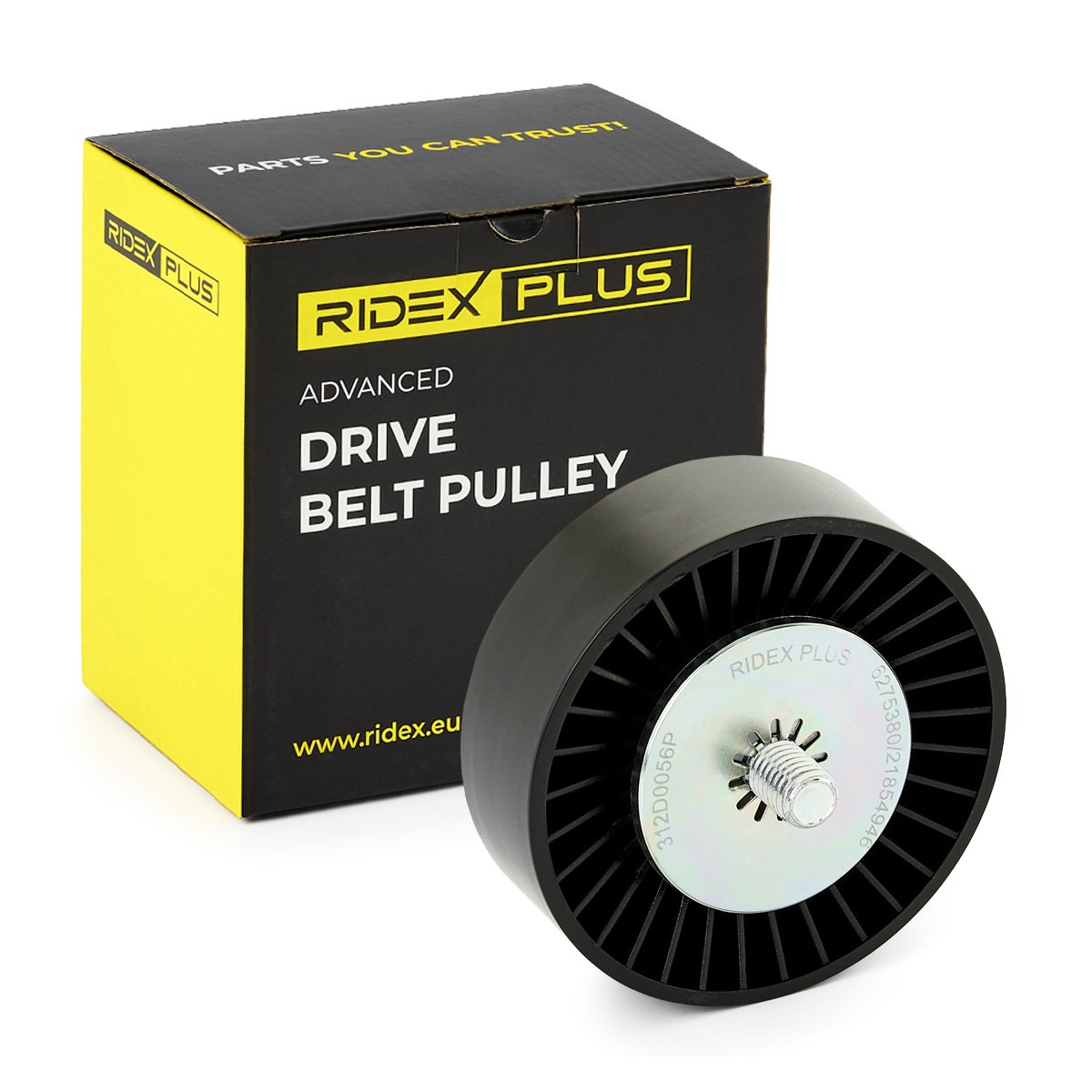 RIDEX PLUS Deflection / Guide Pulley, v-ribbed belt 312D0056P PEUGEOT RIDEX PLUS idler pulley 312D0056P