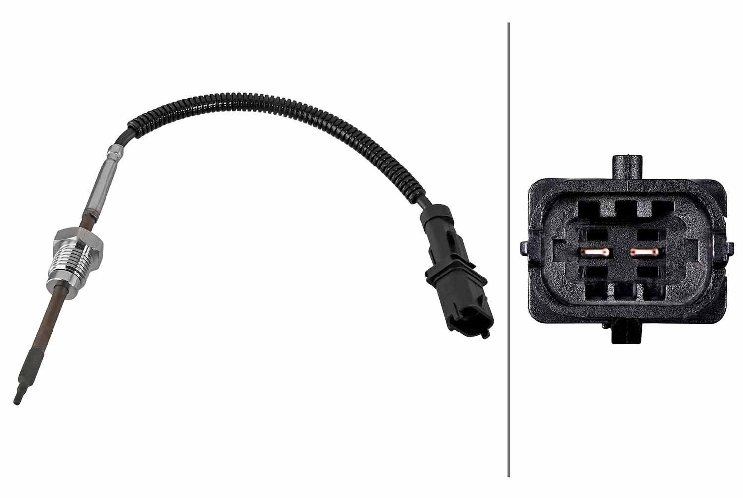 HELLA Devējs, Izplūdes gāzu temperatūra 6PT 010 376-721 6PT 010 376-721 Temperatūras sensors HELLA CHEVROLET ASTRO