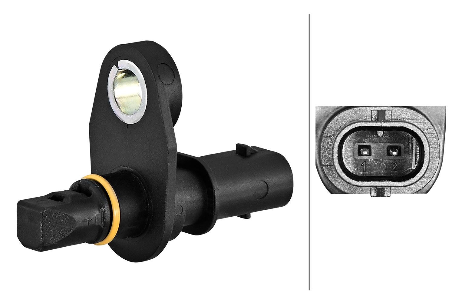 Devējs, Riteņu griešanās ātrums HELLA 6PU 358 217-061 HELLA 6PU 358 217-061: ABS devējs Mercedes G Klase 2008