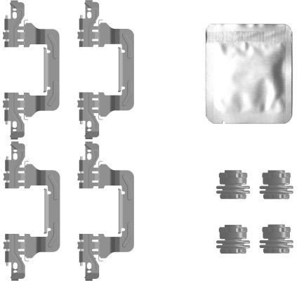HELLA Accessoireset, schijfremblok 8DZ 355 207-271 Accessoireset, schijfremblok HELLA 80 8DZ 355 207-271 goedkoop