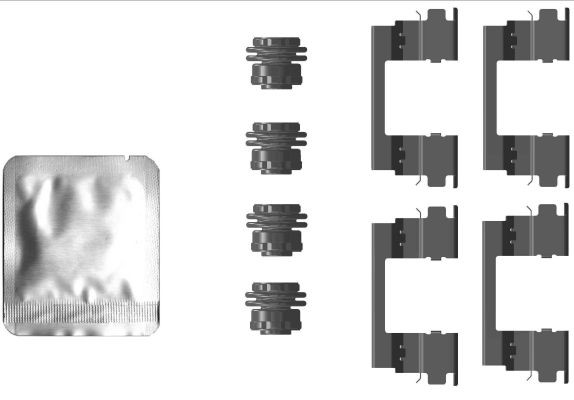 HELLA Monteringssats, bromsbelägg 8DZ 355 207-361 8DZ 355 207-361 HELLA monteringssats, bromsbelägg Opel ASTRA