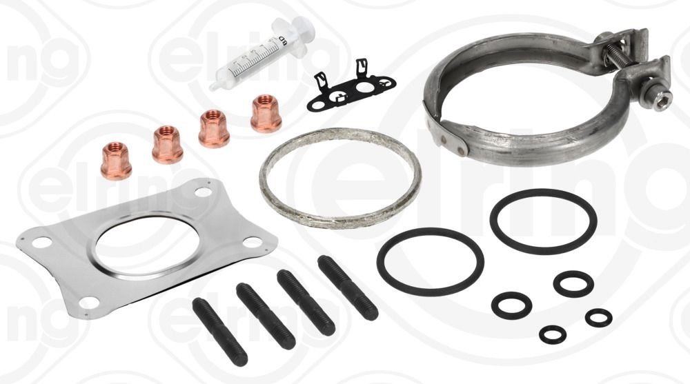 Turbocharger, montageset ELRING 100.090 ELRING 100.090 Montageset uitlaatsysteem SEAT LEON 2021