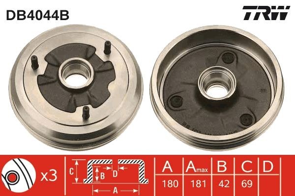 TRW Bromstrumma DB4044B DB4044B TRW Trumbromsar Iveco