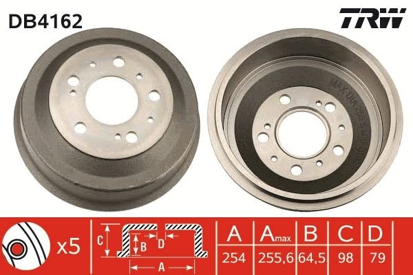 TRW Tamburo freno DB4162 DB4162 Tamburo freno PEUGEOT 106 TRW costo