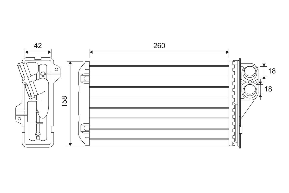 VALEO Radiateur de chauffage 811634 Radiateur de chauffage VALEO 370 Z 811634 pas cher