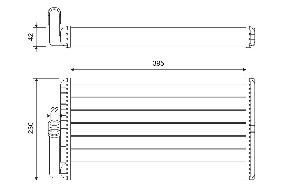 VALEO Radiateur de chauffage 811645 811645 Radiateur de chauffage MERCEDES-BENZ Série 123 VALEO