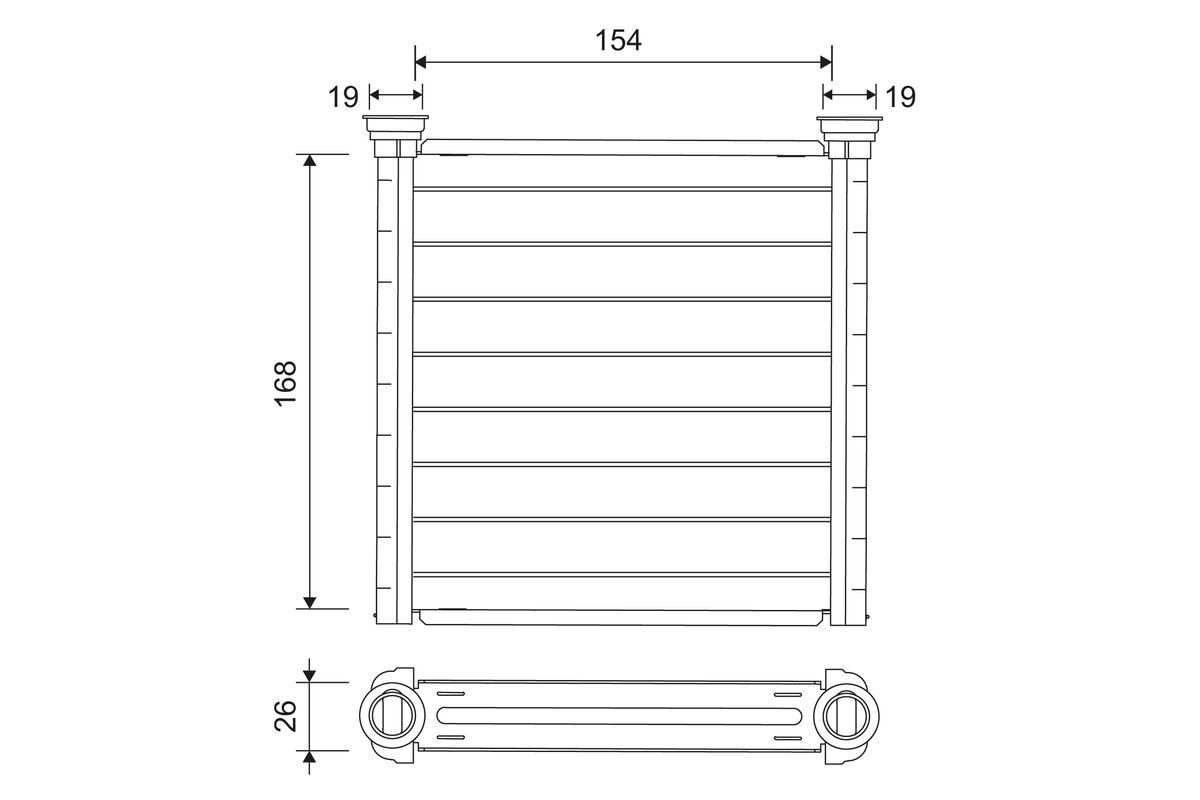 VALEO Radiateur de chauffage 811649 811649 Radiateur de chauffage BMW Z4 VALEO