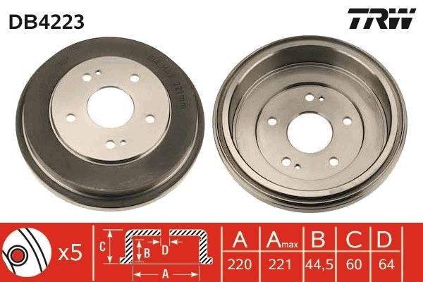 Bromstrumma TRW DB4223 TRW DB4223 Bromstrumma HONDA CR-V 2003