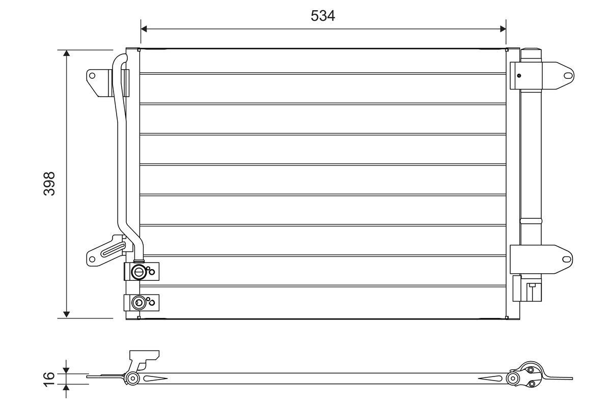 VALEO Condensatore climatizzatore 822751 822751 costo Radiatore aria condizionata Volkswagen EOS VALEO
