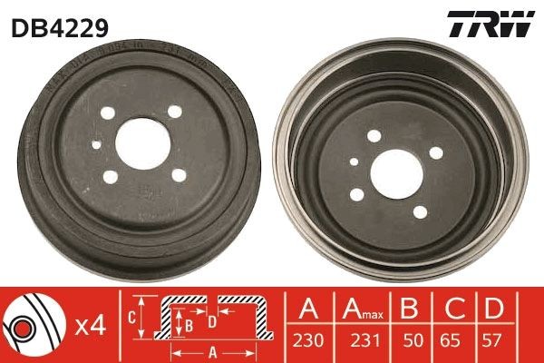 TRW Bromstrumma DB4229 Byta Bromstrumma Opel Astra F 70 kostnad TRW DB4229