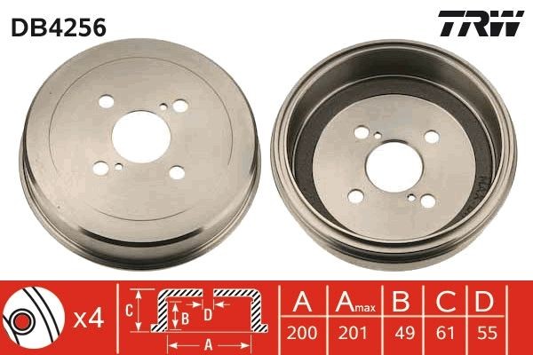 TRW Bromstrumma DB4256 DB4256 TRW bromstrumma Toyota 1000/Publica