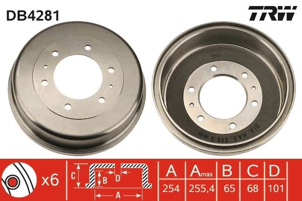 TRW Tamburo freno DB4281 DB4281 costo Tamburo freno TRW NISSAN PATHFINDER