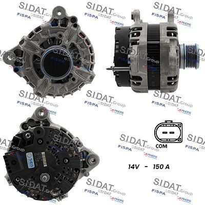SIDAT Alternator A12BH1342 A12BH1342 SIDAT alternator for VW MULTIVAN