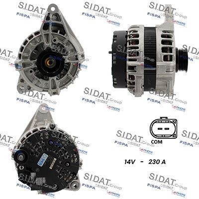 SIDAT Dynamo / Alternator A12BH1344 Alternator SIDAT CLC A12BH1344 goedkoop