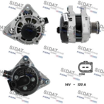 SIDAT Generaator A12DE1402A2 Generaator FORD SIDAT A12DE1402A2