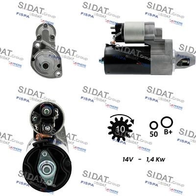 SIDAT Startmotor S12BH0472 MERCEDES-BENZ startmotor SIDAT S12BH0472