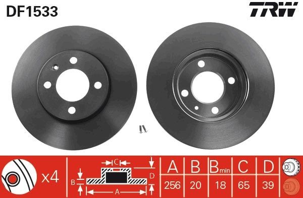 TRW Bremsscheibe DF1533 DF1533 TRW Bremsscheiben Passat 3a5 Kosten