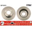 TRW | Disco de travão DF1815 para HONDA CRX I Coupe (AF, AS) baratas online