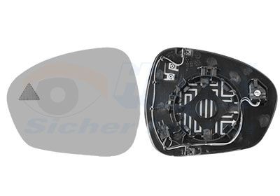 VAN WEZEL Peegliklaas, Välispeegel 0125835 Peegliklaas VAN WEZEL 159 0125835 odav