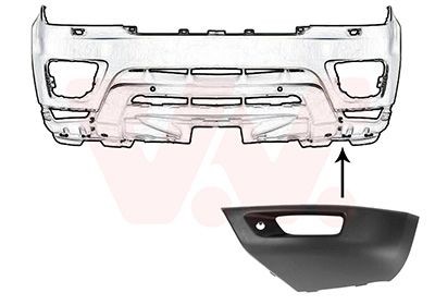 Spoiler VAN WEZEL 0256501 VAN WEZEL 0256501: Spoiler pare choc avant Land Rover DISCOVERY 2003