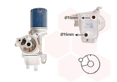 VAN WEZEL Oliekoeler 09013727 Fiat ULYSSE Oliekoeler van de motor VAN WEZEL 09013727