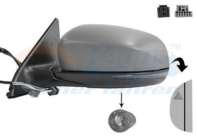 VAN WEZEL Sidespeil 2128827 VAN WEZEL 2128827 Sidespeil Jeep Cherokee KJ pris