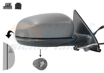 VAN WEZEL Ārējais atpakaļskata spogulis 2128828 VAN WEZEL 2128828 Ārējais atpakaļskata spogulis