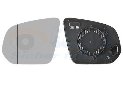Speilglass, ytterspeil VAN WEZEL 2957837 VAN WEZEL 2957837 Ryggespeil MERCEDES-BENZ GLE 2017