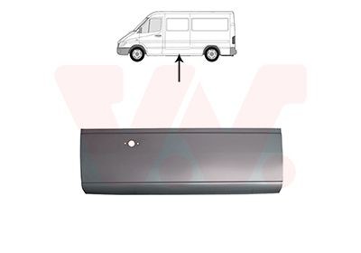 VAN WEZEL Sdovägg 3076109 VW 1500/1600 Hatchback (31) Hjulhus VAN WEZEL 3076109