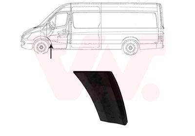 VAN WEZEL Zier- / Schutzleiste, Kotflügel 3077421 Heckzierleiste VAN WEZEL Volkswagen MULTIVAN 3077421