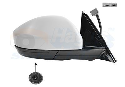 Wing mirror VAN WEZEL 7719818 VAN WEZEL 7719818 Jaguar XF 2024 side mirror left and right