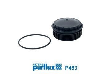 PURFLUX Deksel, oliefilterbehuizing P483 PURFLUX P483 originele Oliefilterhuis / pakking Movano Mk1 (A) Van (X70) kosten