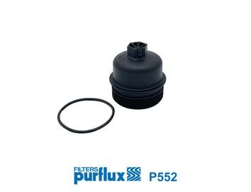 PURFLUX Veko, puzdro olejového filtra P552 PURFLUX Kryt olejového filtra / tesnenie SKODA P552