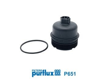 PURFLUX Couvercle, boîtier du filtre à huile P651 P651 Boîtier de filtre à huile PEUGEOT 308 PURFLUX