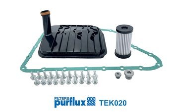 PURFLUX Hydraulikfiltersæt, automatgearkasse TEK020 PURFLUX TEK020 Ford Focus Mk2 Turnier Automatfilter pris