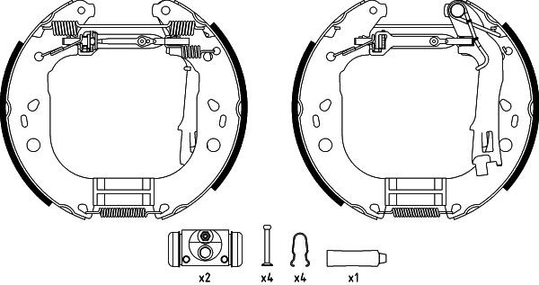 TEXTAR Brake Shoe Set 84067600 84067600 TEXTAR drum brake FIAT PALIO