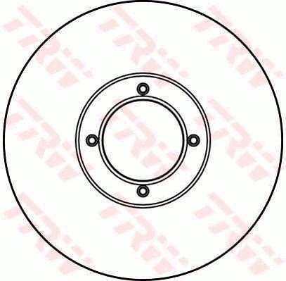 TRW Bremseskive DF2616 TRW DF2616 Bremseskive Modell F pris