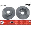 TRW | Disco de travão DF4151 para HONDA Accord VI Aerodeck (CF) baratas online