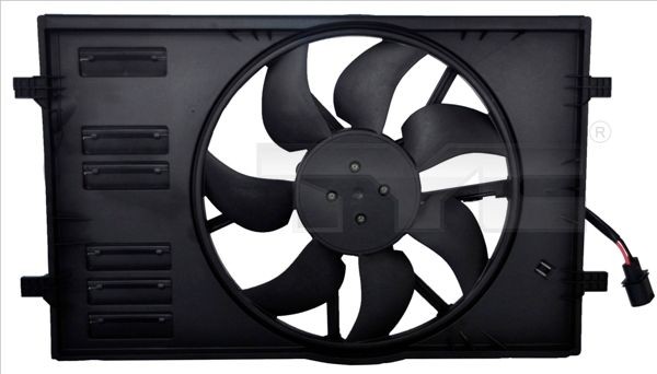 TYC Kjølevifte 837-0058 TYC 837-0058 Radiator kjølevifte VW Touran 5t pris