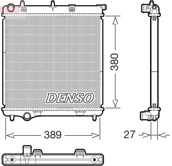 DENSO Radiateur DRM21108 Koelmodule DENSO DS3 DRM21108 goedkoop