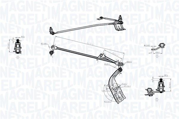 MAGNETI MARELLI Wischergestänge 085570708010 085570708010 MAGNETI MARELLI Wischergestänge Iveco Daily II Kipper Kosten