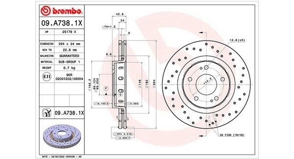 MAGNETI MARELLI Bremseskive 360406176102 Sports bremseskiver MAGNETI MARELLI Peugeot 307 360406176102