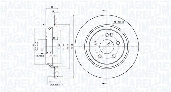 MAGNETI MARELLI Piduriketas 360406181901 Pidurikettad MAGNETI MARELLI Mercedes-Benz G-klass 360406181901